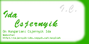 ida csjernyik business card